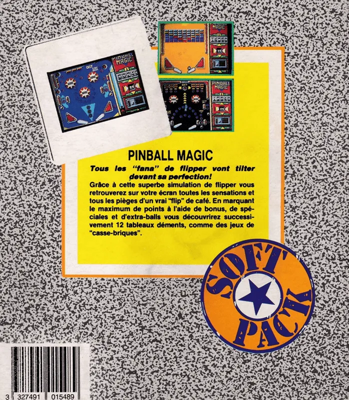 Pinball Magic box back