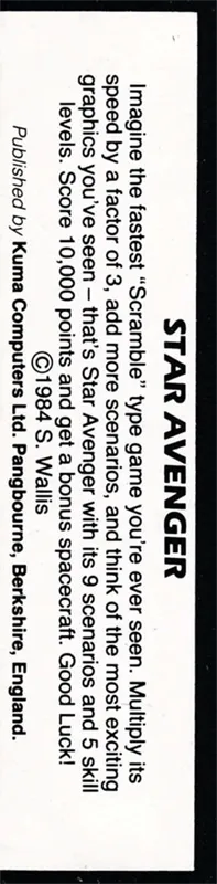 Star Avenger box back