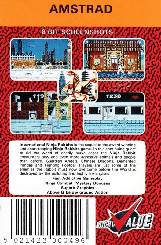 International Ninja Rabbits box back
