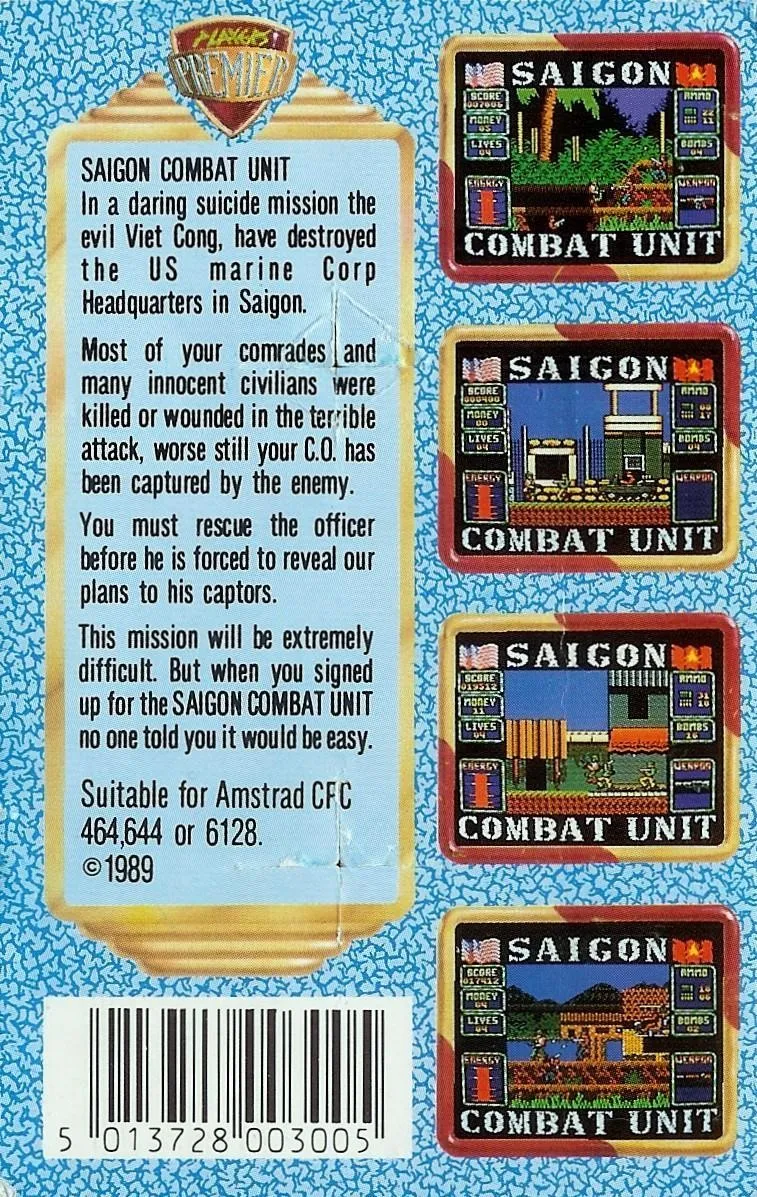 Saigon Combat Unit box back