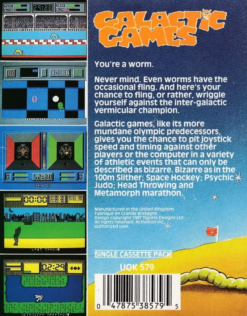Galactic Games box back
