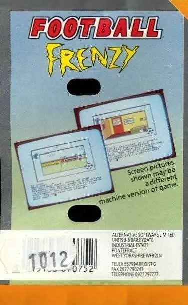 Football Frenzy box back