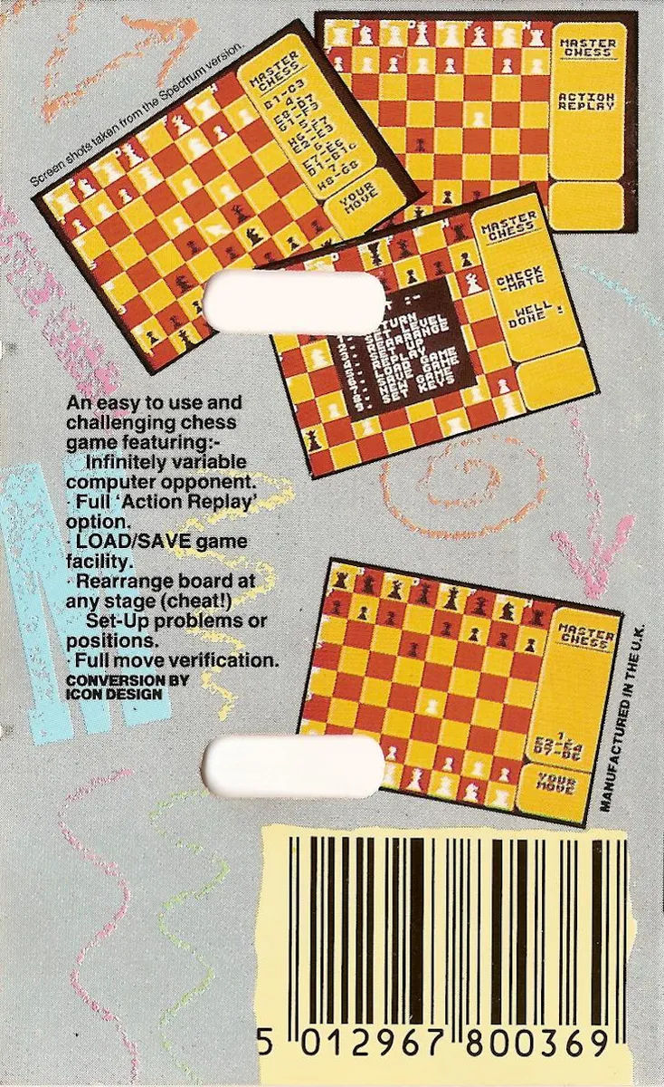 Master Chess (Mastertronic) box back