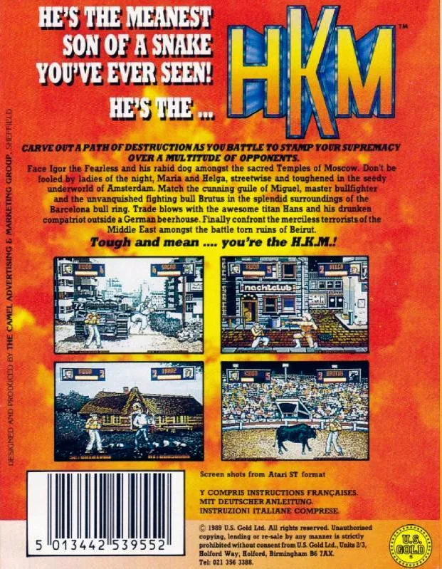 Human Killing Machine box back