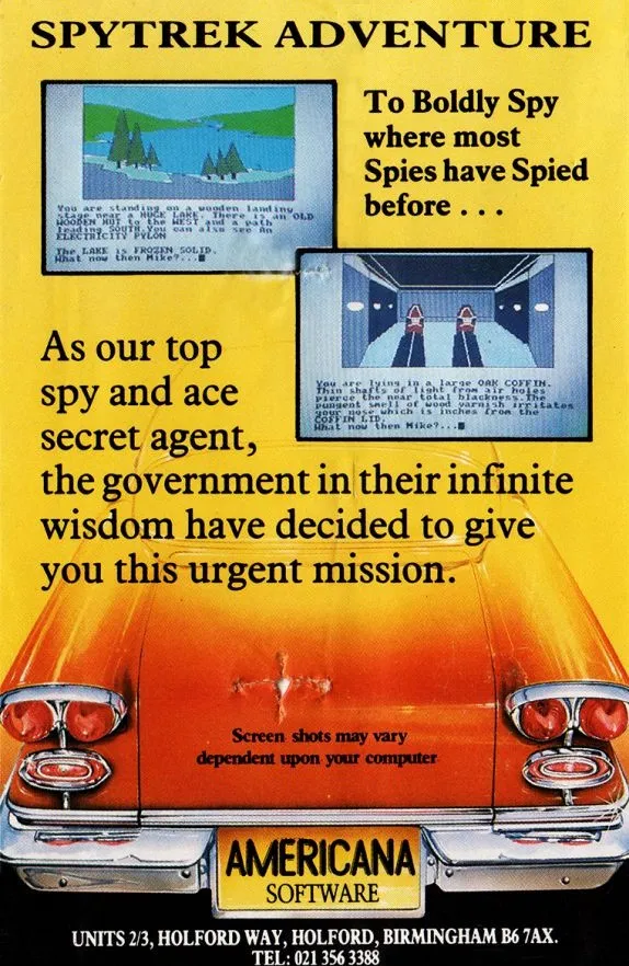 Spy Trek Adventure box back