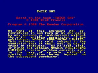 Twice Shy screenshot