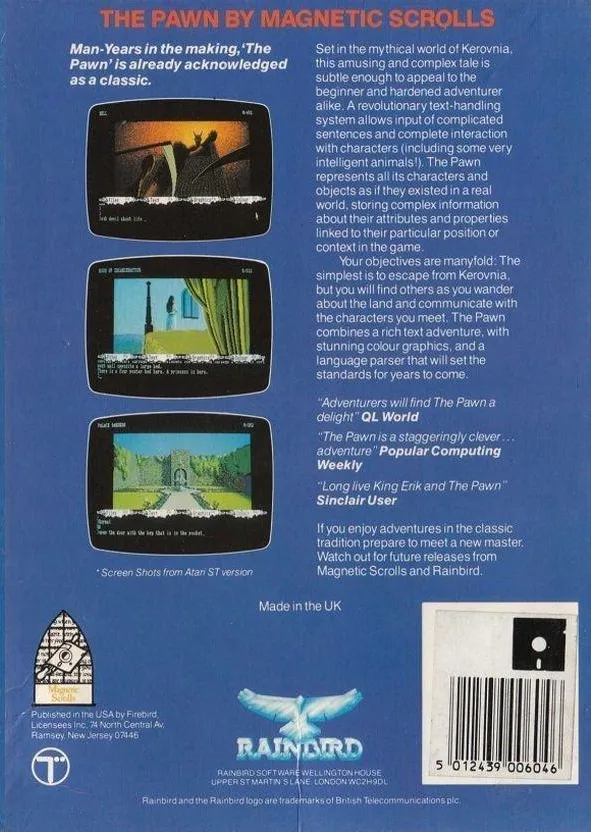 The Pawn box back