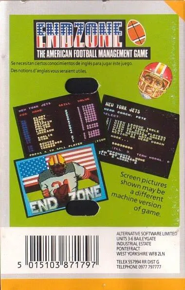 Endzone box back