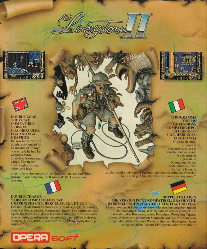 Livingstone Supongo II box back