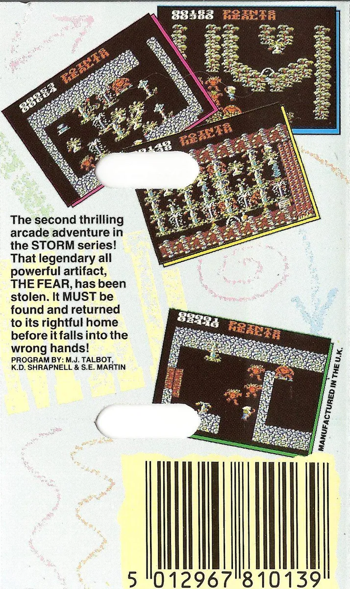 Storm II: The Fear box back