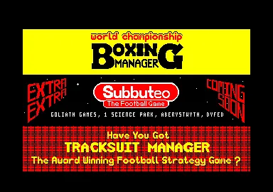 World Championship Boxing Manager screenshot