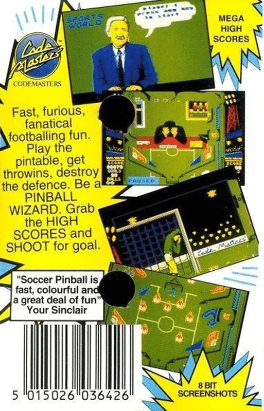 Soccer Pinball box back