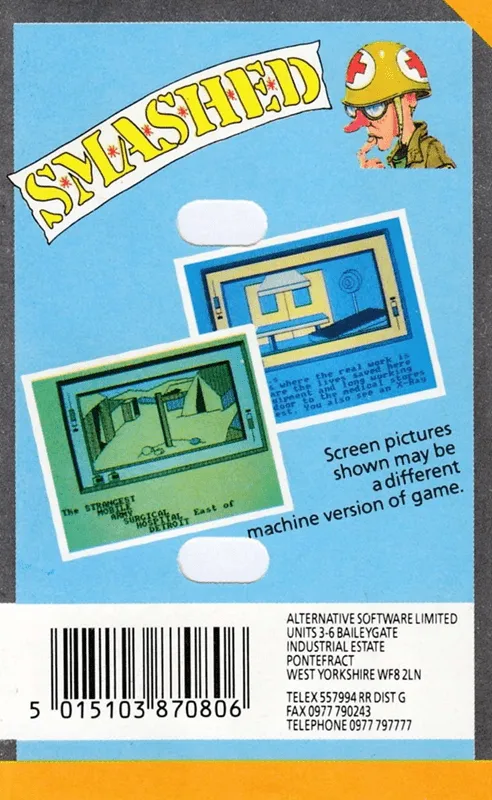 S.M.A.S.H.E.D. box back
