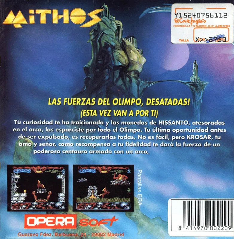 Mythos box back