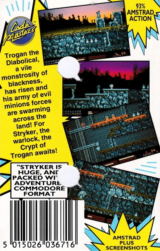 Stryker in the Crypts of Trogan box back
