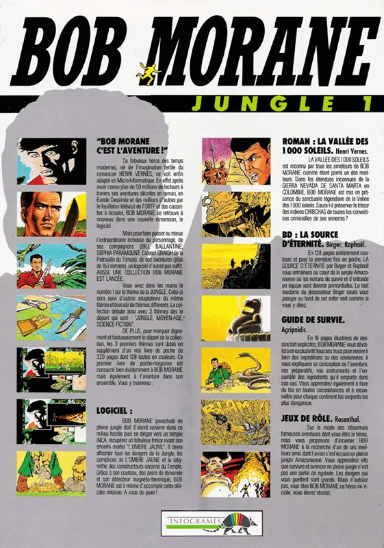 Bob Morane: Jungle 1 box back