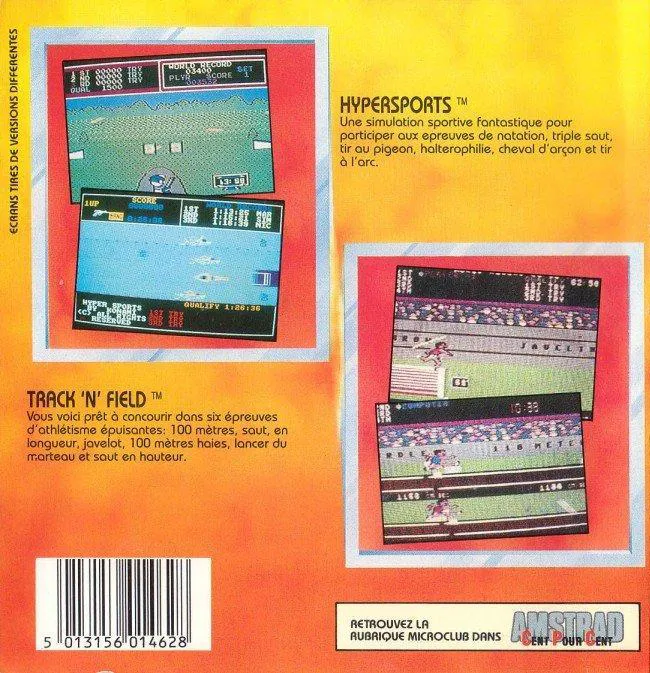 Track & Field box back