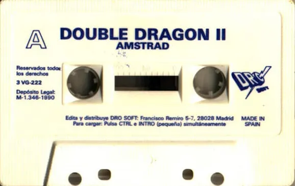 Double Dragon II: The Revenge (Dro Soft) cart