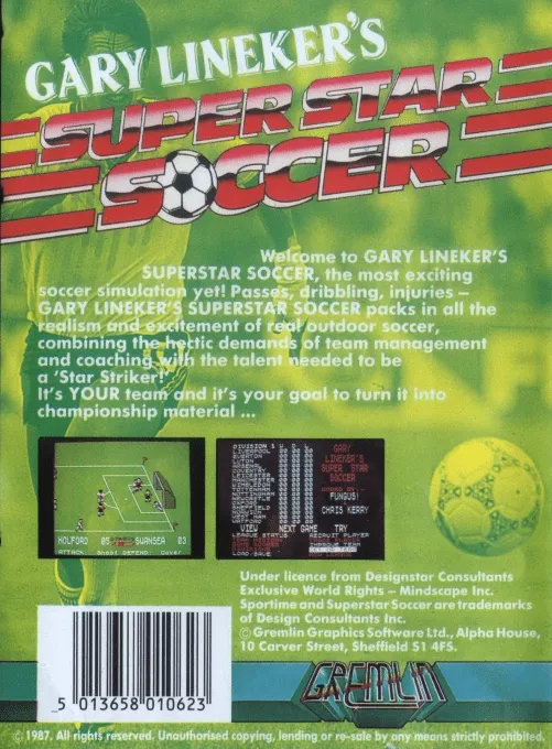 Super Soccer box back