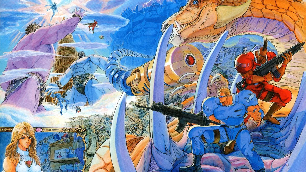 Backdrop artwork for Forgotten Worlds