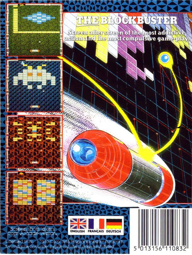 Arkanoid box back