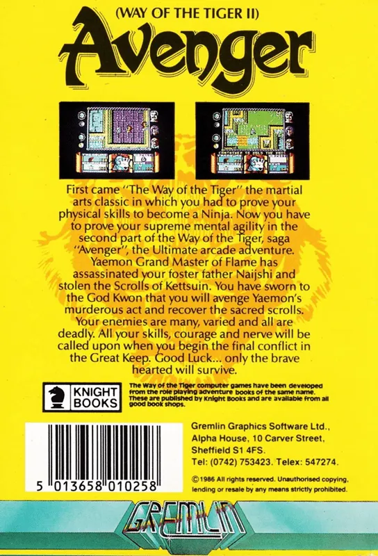 Avenger box back