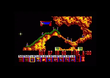 Backdrop artwork for Lemmings