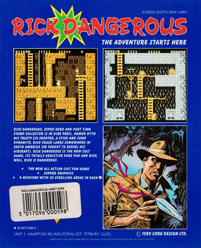Rick Dangerous box back