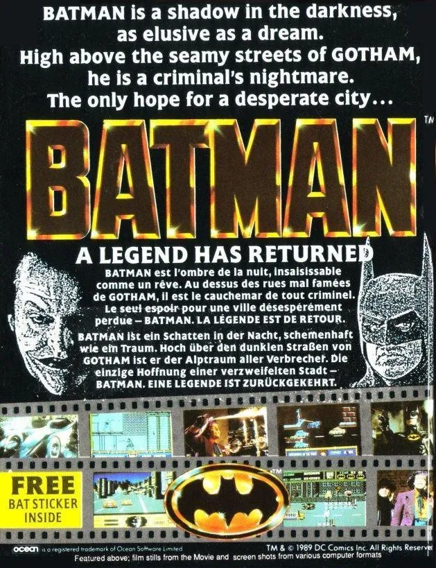 Batman: The Movie box back