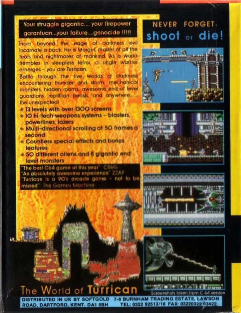Turrican box back