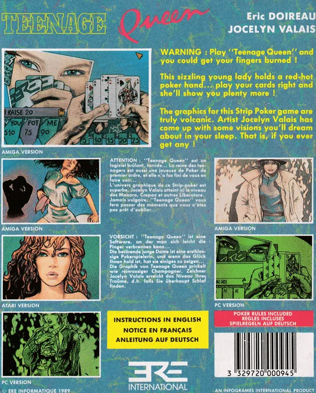 Teenage Queen box back