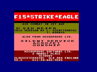 F-15 Strike Eagle screenshot