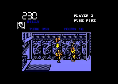 Backdrop artwork for Double Dragon III: The Rosetta Stone