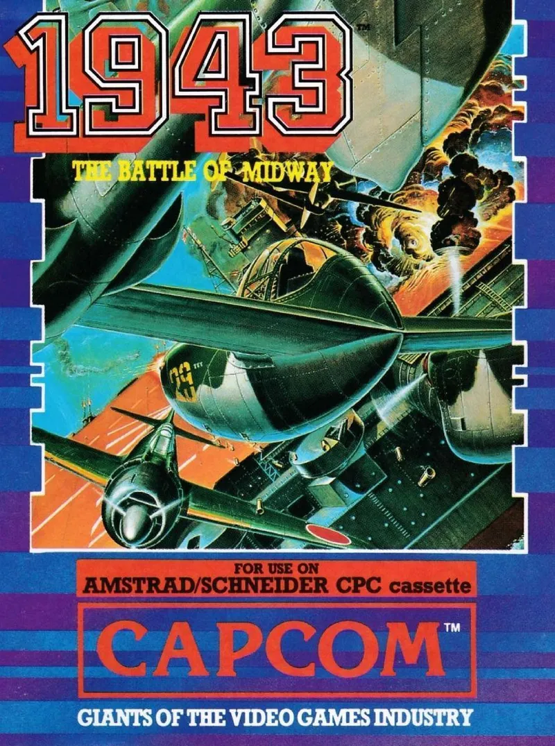 1943: The Battle of Midway cover art for Amstrad CPC