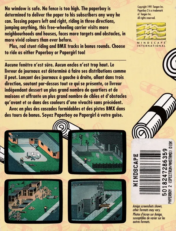 Paperboy 2 box back
