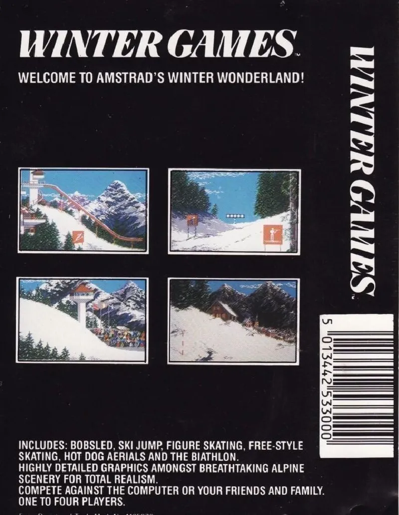 Winter Games box back