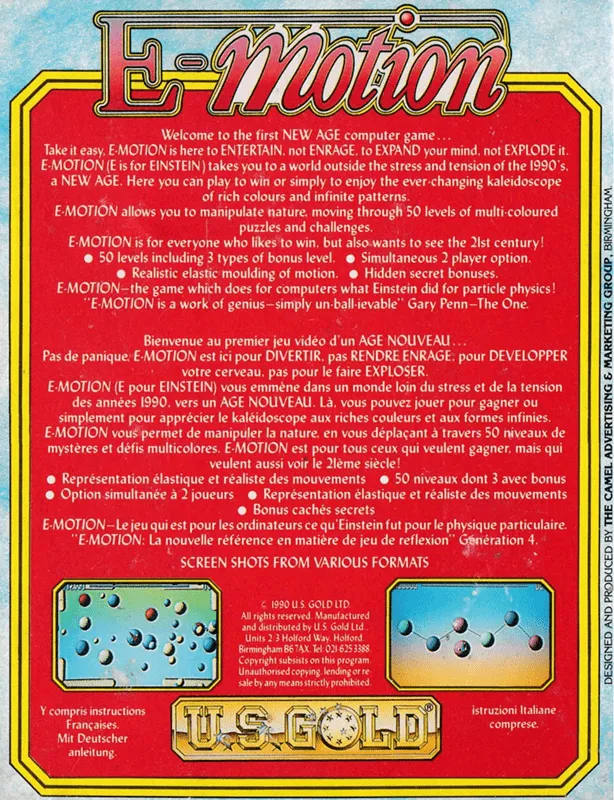 E-motion box back