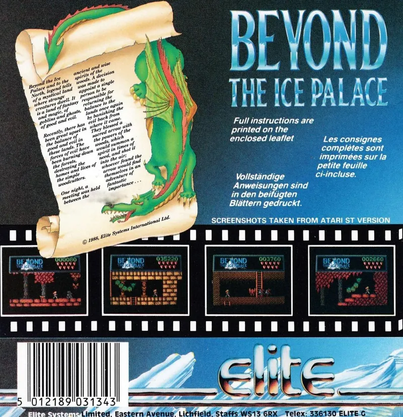 Beyond the Ice Palace box back