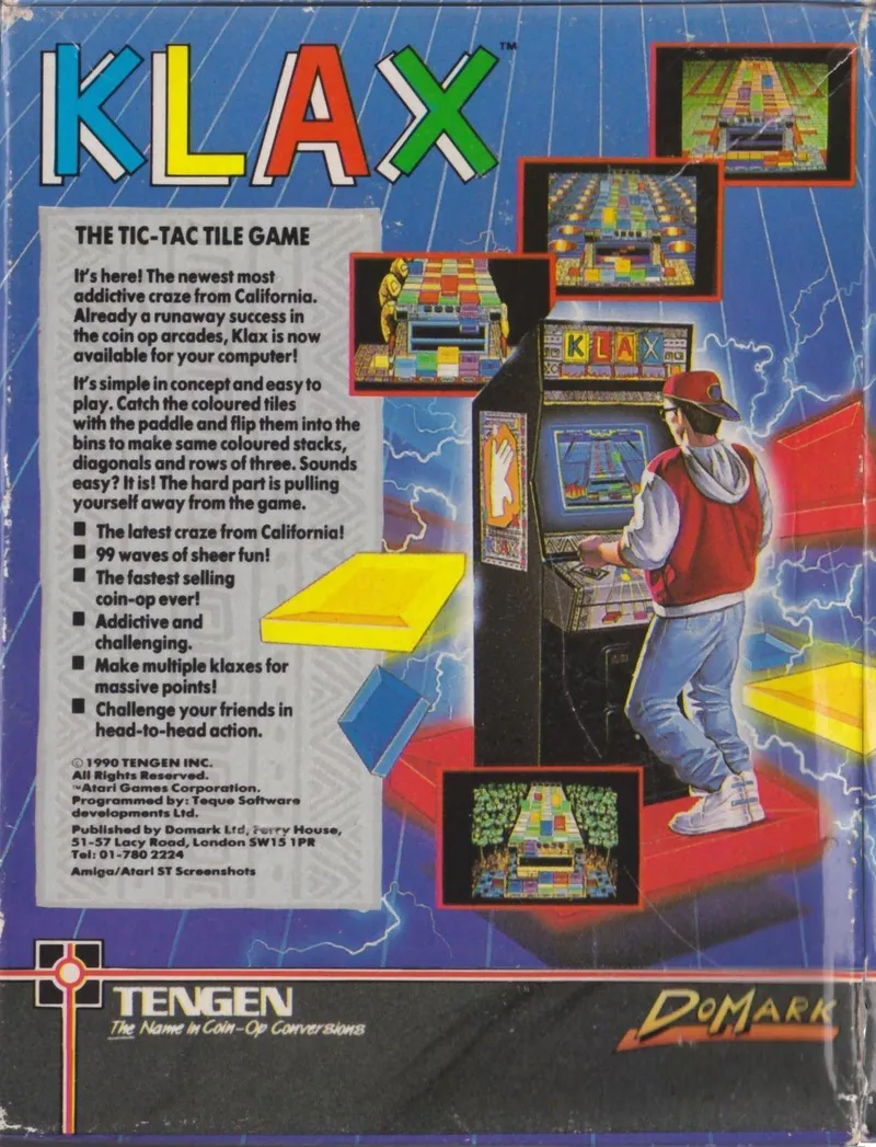 Klax box back