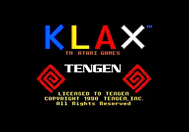 Klax screenshot