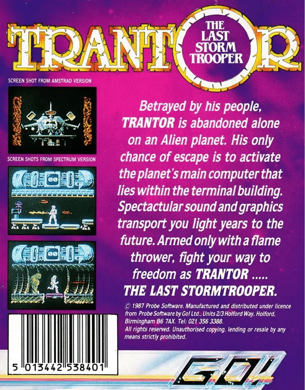 Trantor: The Last Stormtrooper box back