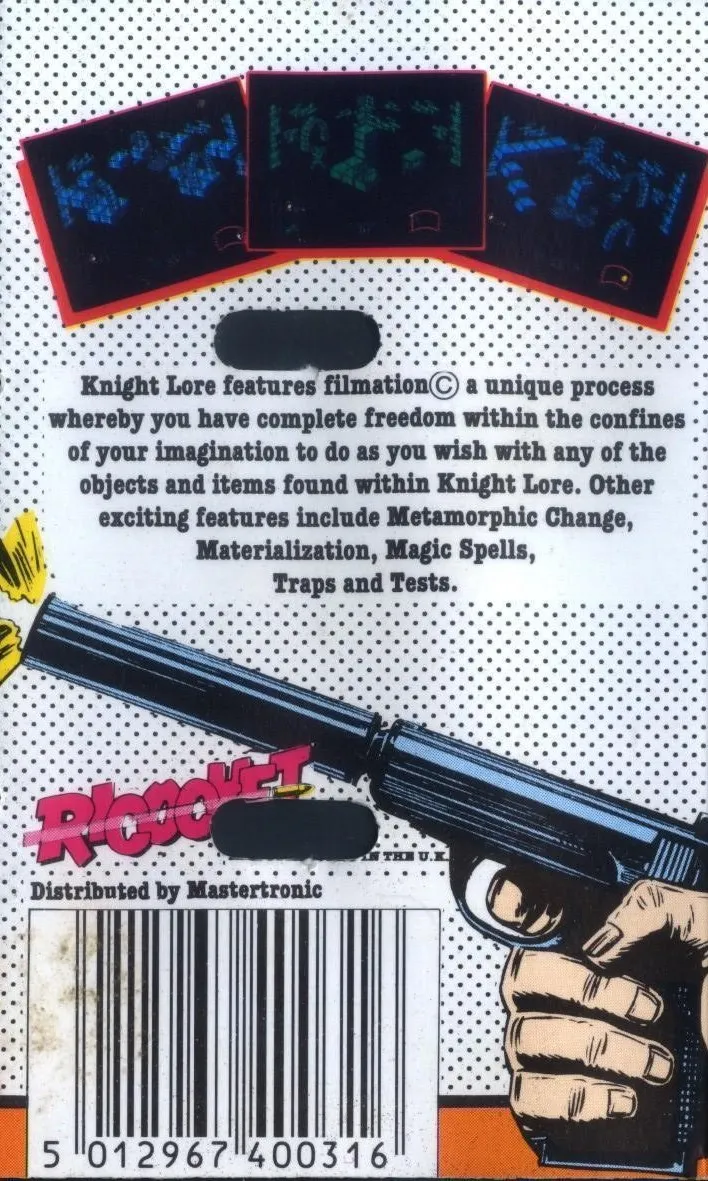 Knight Lore box back