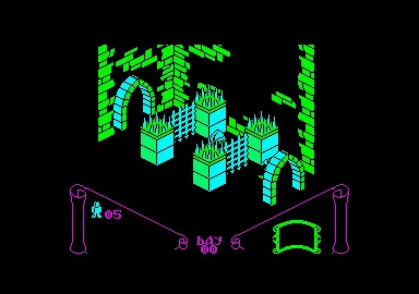 Backdrop artwork for Knight Lore