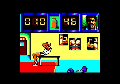 Backdrop artwork for Daley Thompson's Olympic Challenge