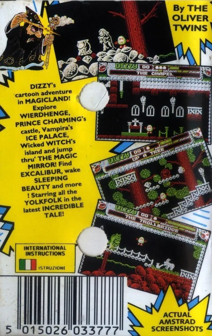 Dizzy IV: Magicland Dizzy box back