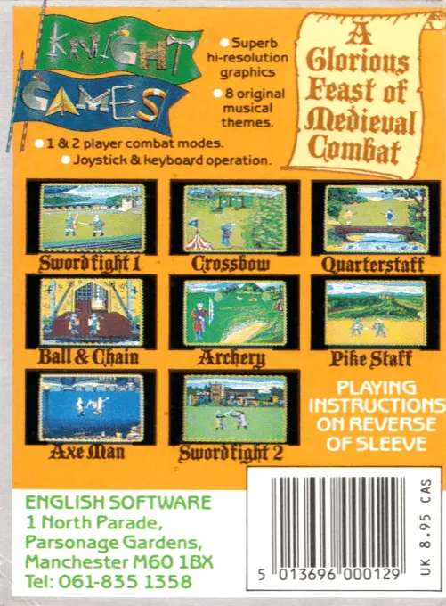 Knight Games box back