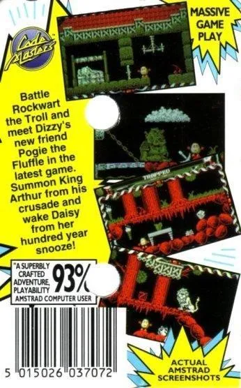 Dizzy VI: Prince of the Yolkfolk box back