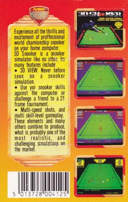 3D Snooker box back