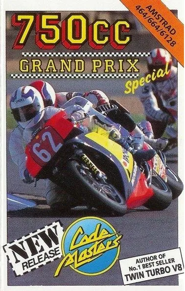 750cc Grand Prix cover art for Amstrad CPC