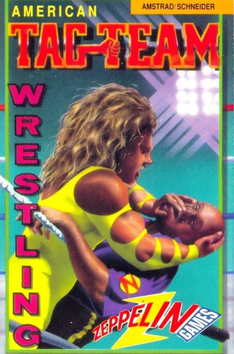 American Tag-Team Wrestling cover art for Amstrad CPC